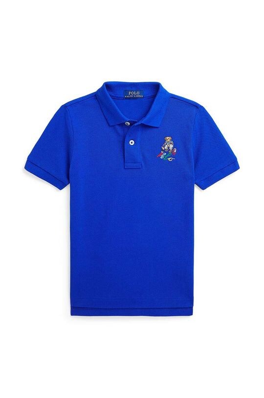 

Рубашка-поло из детской шерсти Polo Ralph Lauren, синий