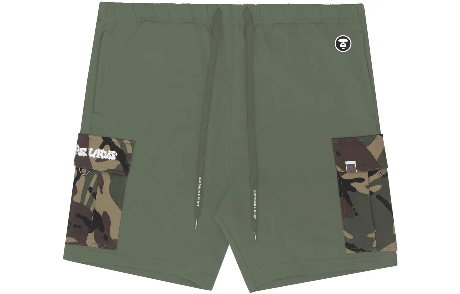 

Камуфляжные карго-шорты ape head Aape, зеленый