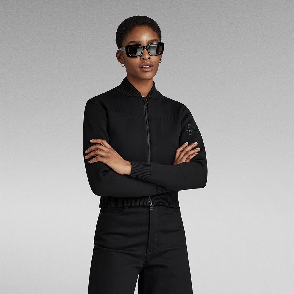 

Свитер G-Star Moto Full Zip, черный