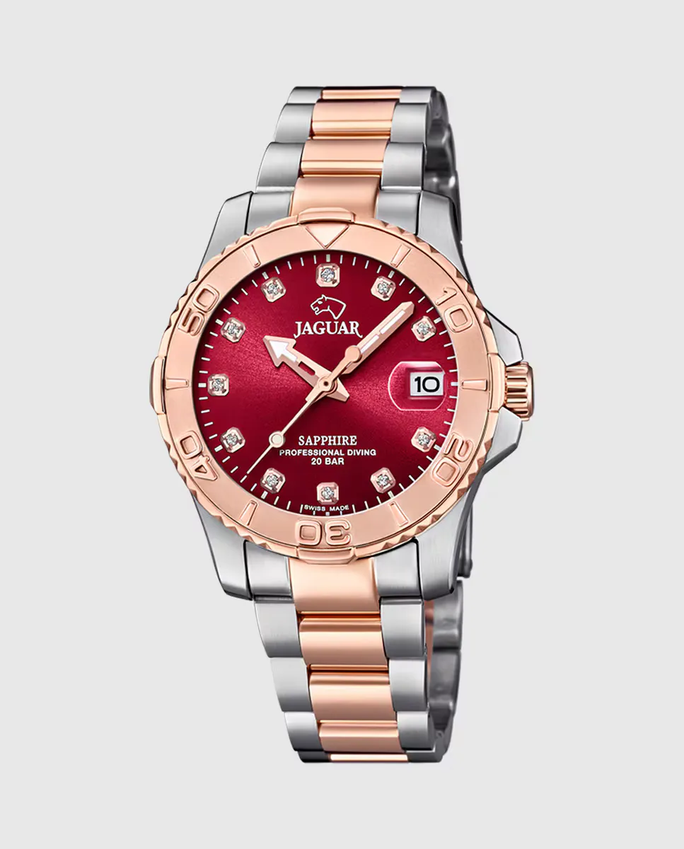 

J871/6 Clair De Lune женские часы из серебряной стали Jaguar, серебрянный