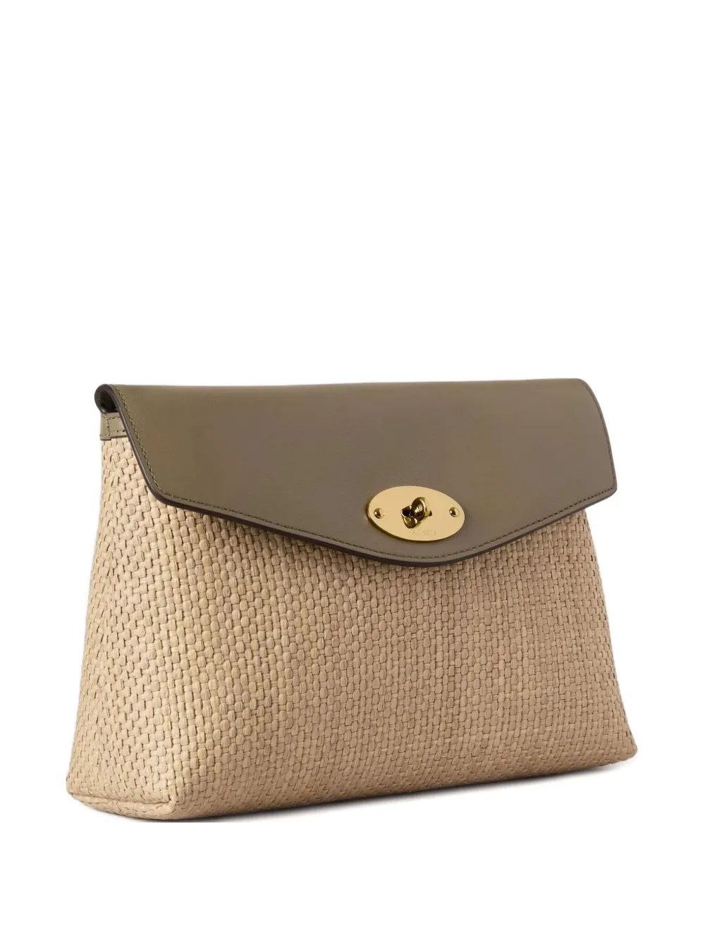 

Большой плетеный клатч Darley Mulberry, нейтральный