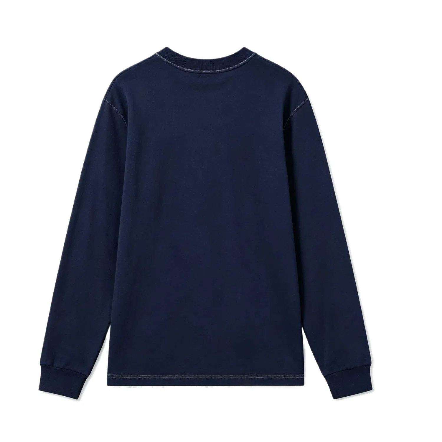 Футболка LACOSTE с круглым вырезом темно-синяя — фото 3