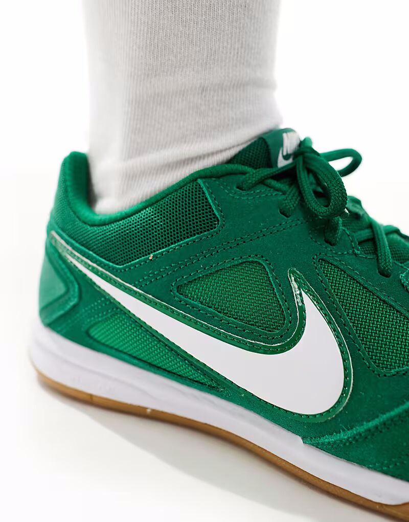 Замшевые кроссовки Nike Gato зеленого цвета — фото 4