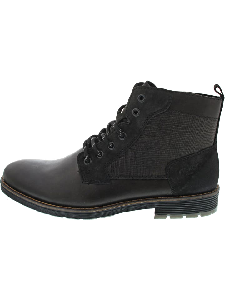 

Rieker Серые ботильоны на шнуровке