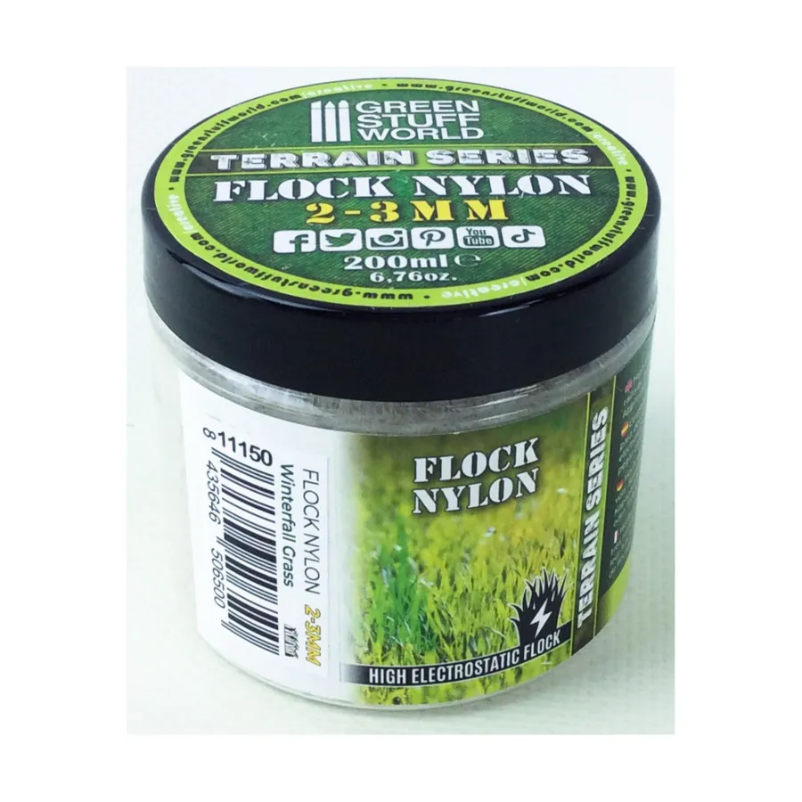 

Зимняя трава 2–3 мм — 200 мл, Terrain - Flock Nylon - 3mm & Under (Green Stuff World)