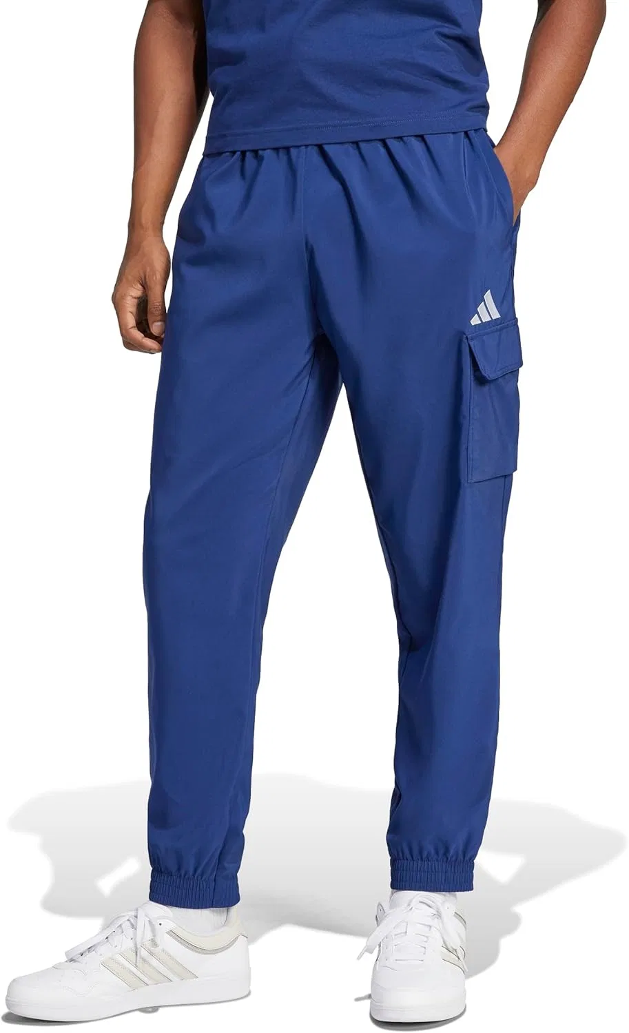 Брюки adidas Essentials Small Logo Cargp Pant - спортивные брюки для бега - мужские — фото 3