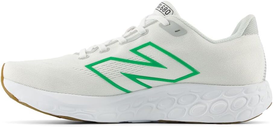 Мужские кроссовки New Balance Fresh Foam 680 V8, белый/зеленый/серый — фото 2