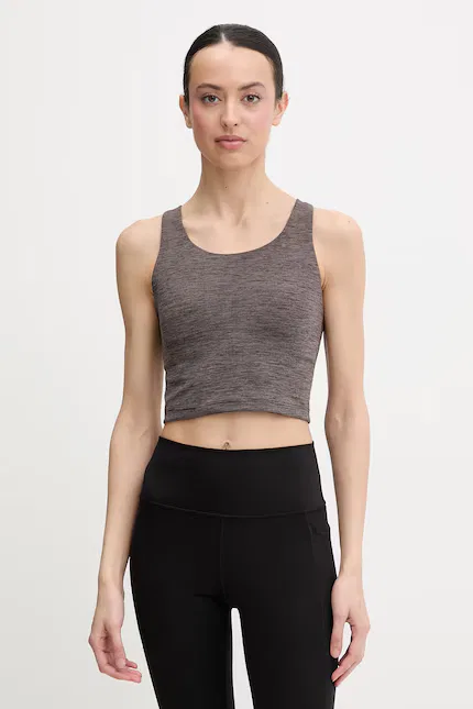 Топ для йоги All Me Adidas Performance, коричневый