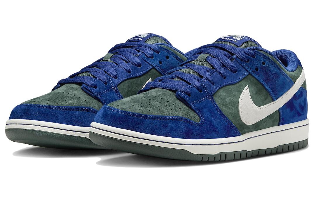 Мужские кроссовки для скейтбординга Nike Dunk SB Low, Глубокий королевский синий/Парус/Винтажный зеленый — фото 3