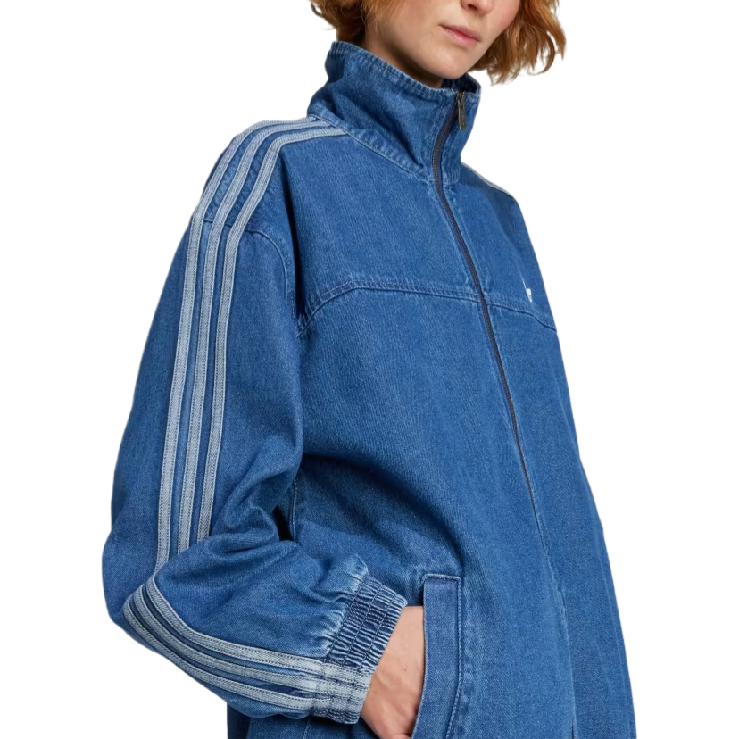 Adidas Originals Джинсовая куртка Adidas Adilenium с полосками, Indigo — фото 3
