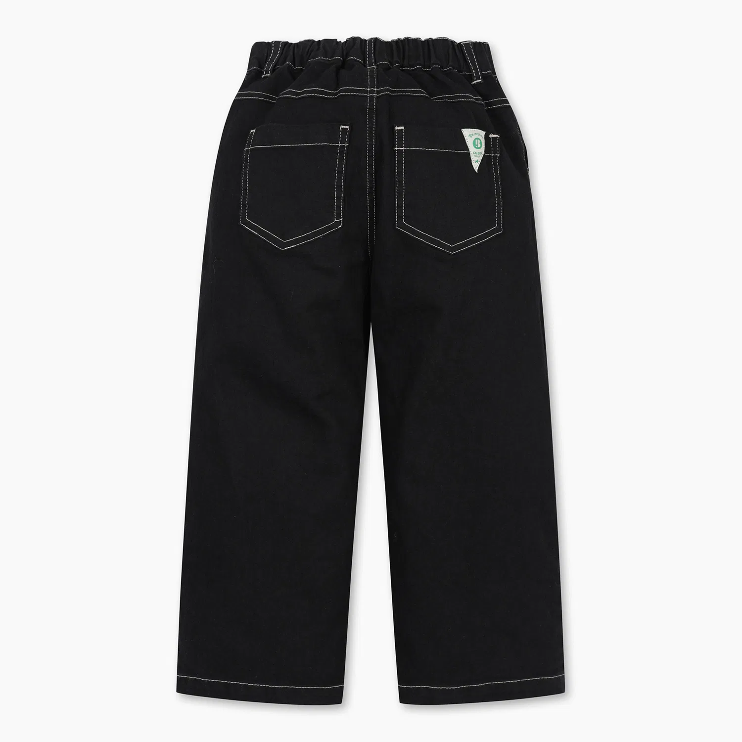 Детские цветные брюки-багги чёрные от Benetton Kids — фото 2