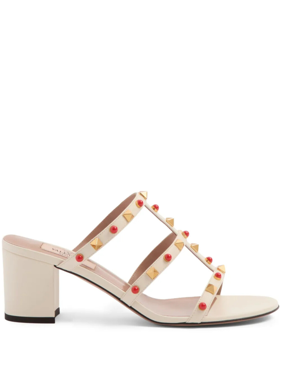 Valentino Garavani босоножки Rockstud 60, нейтральный