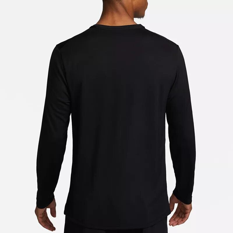 Мужская беговая футболка с длинными рукавами Nike Dri-FIT UV Miler, черный — фото 3
