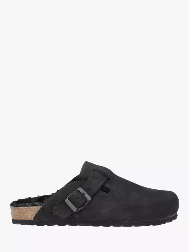 Тапочки Hush Puppies Jade Suede Wool Lined Clog, черный