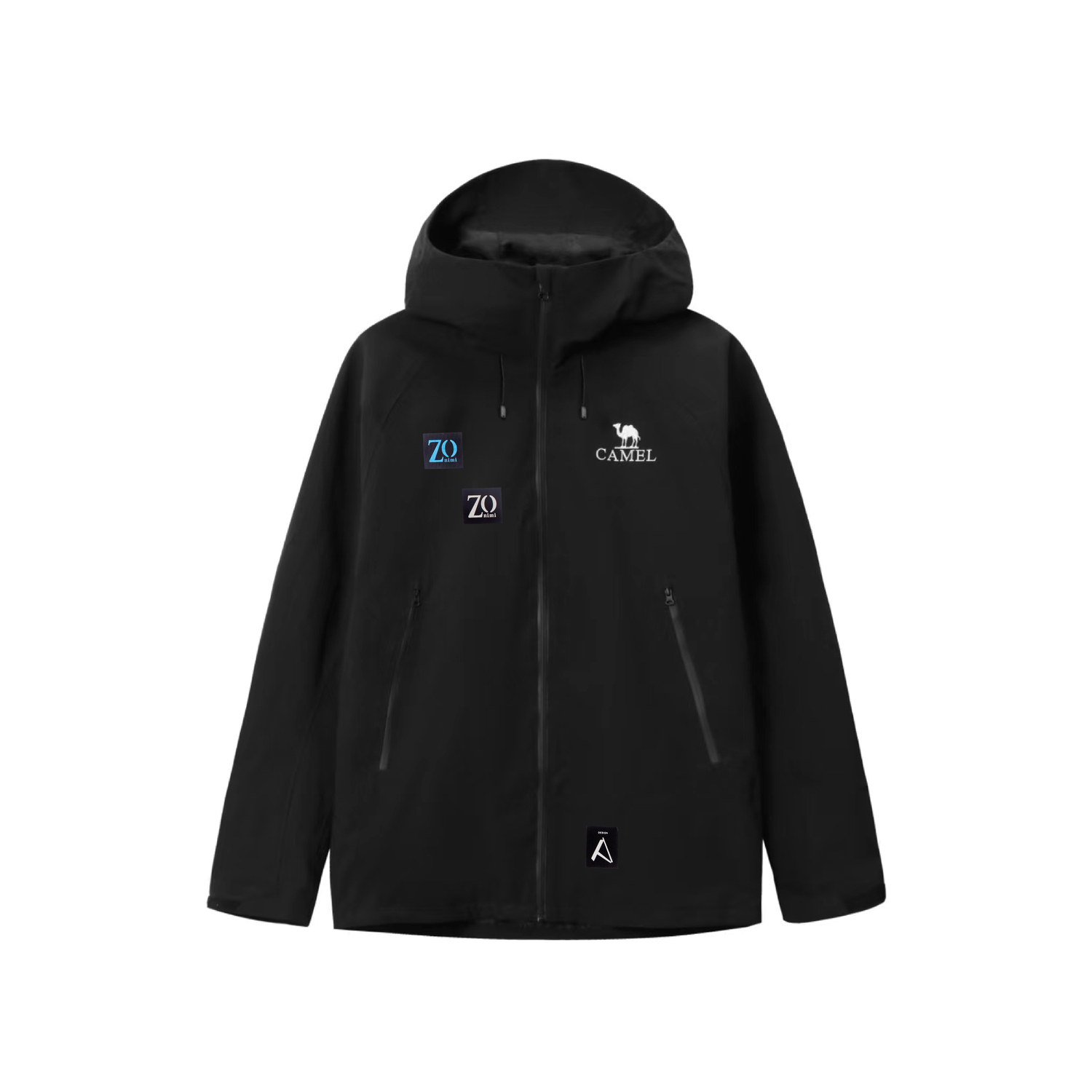 

CAMEL Ветровка All weather Waterproof And Windproof Unisex Phantom Black