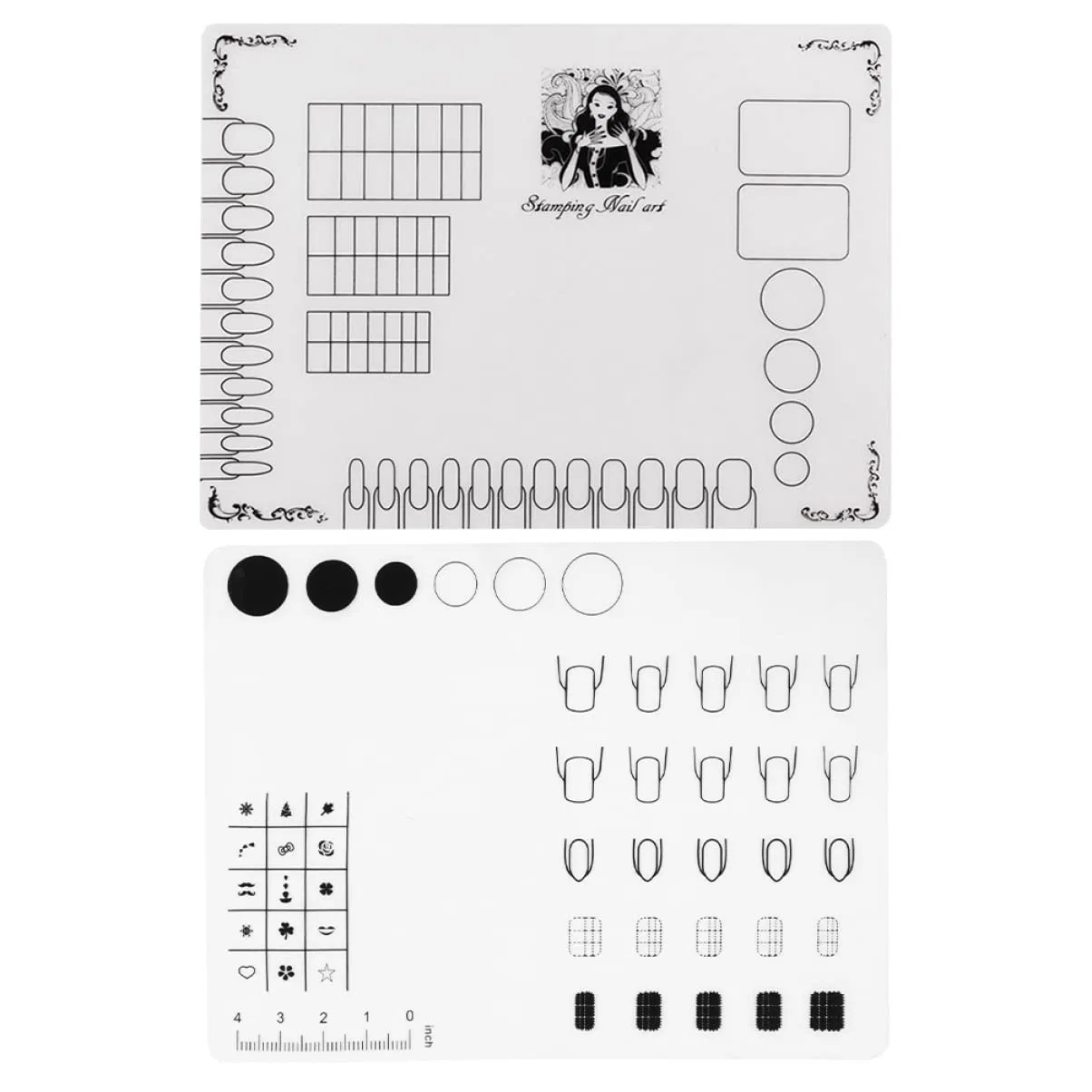 Силиконовые коврики для маникюра FRCOLOR, 2 шт. ‎Frcolor