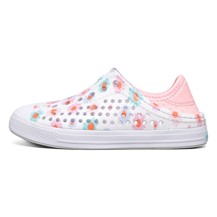 

Skechers Kids Детские сандалии с низким верхом, нескользящие, износостойкие, дышащие, белые/розовые, для подростков
