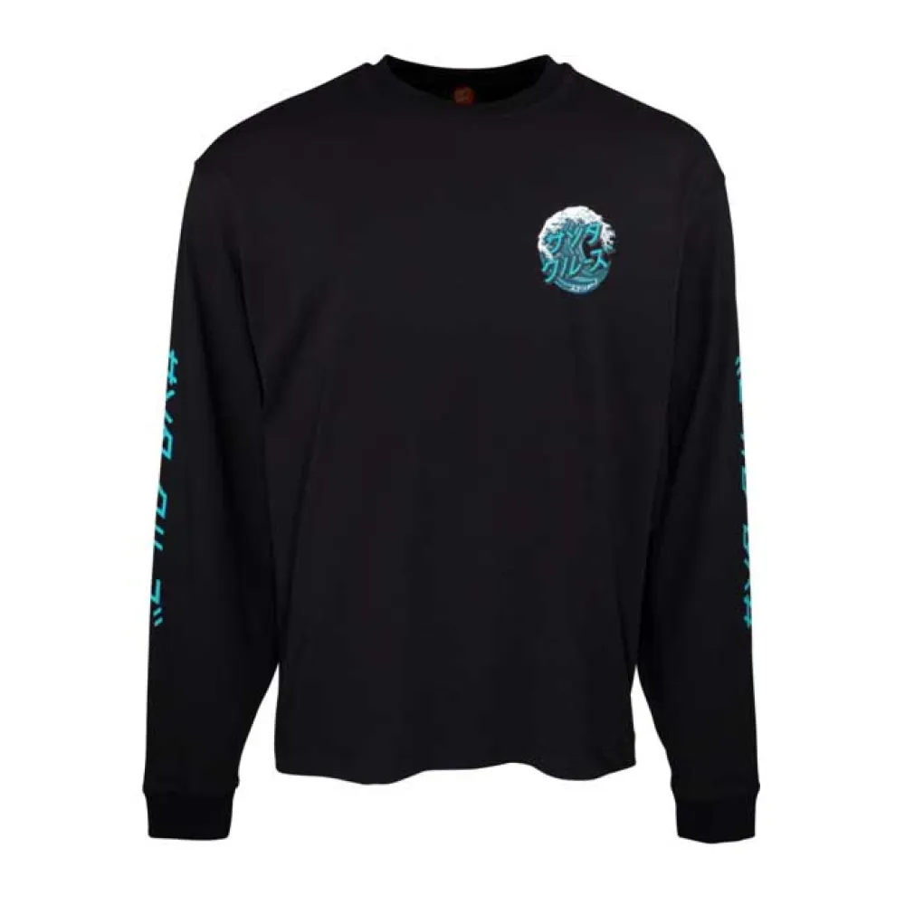 

Футболка с длинным рукавом Santa Cruz Japanese wave dot, черный