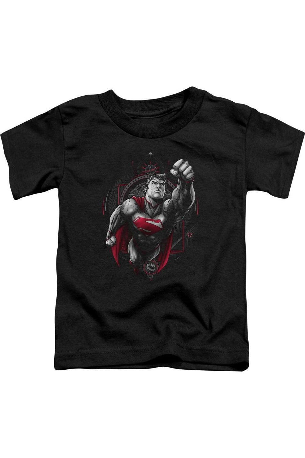 

Футболка с коротким рукавом для малышей Superman Propaganda Gildan, черный