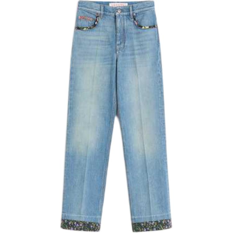 

Джинсы boyfriend с логотипом garavani Valentino, синий