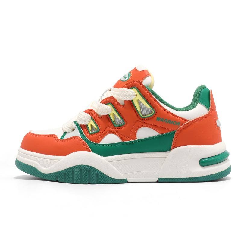 

Высококачественные женские кроссовки Low top Skateboard Shoes Unisex WARRIOR, бежевый оранжевый зеленый