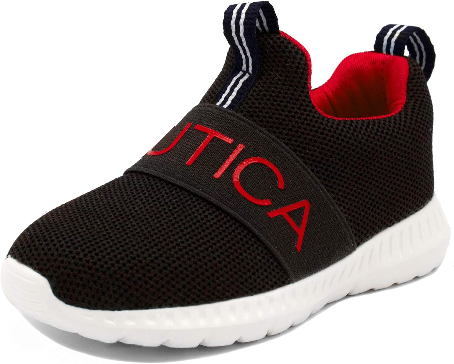 

Кроссовки Nautica Kids без шнурков: стильная и удобная спортивная обувь для мальчиков и девочек в размерах для малышей и детей младшего возраста, черный