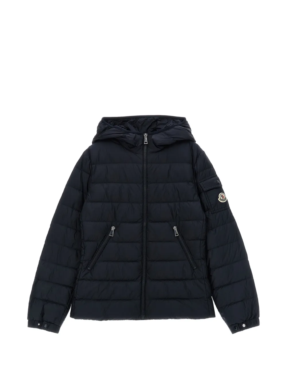 

Стеганая пуховая куртка Gles с капюшоном Moncler Enfant, синий