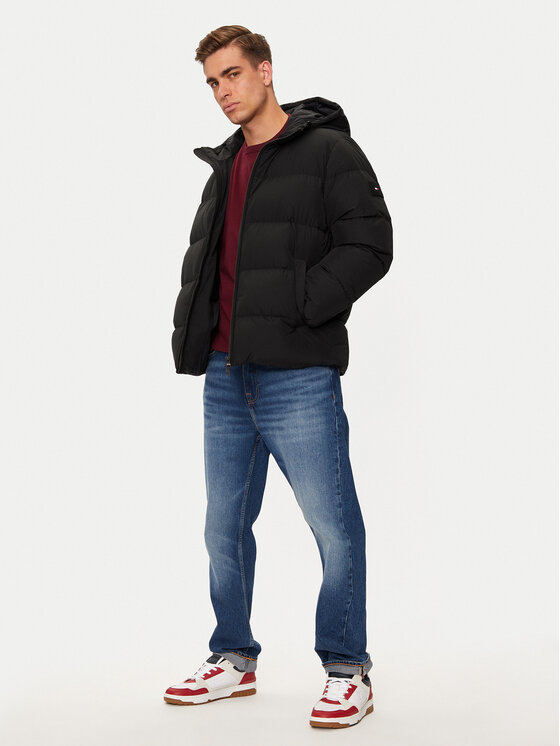 Пуховик стандартного кроя MW0MW36599 Tommy Hilfiger, черный — фото 2