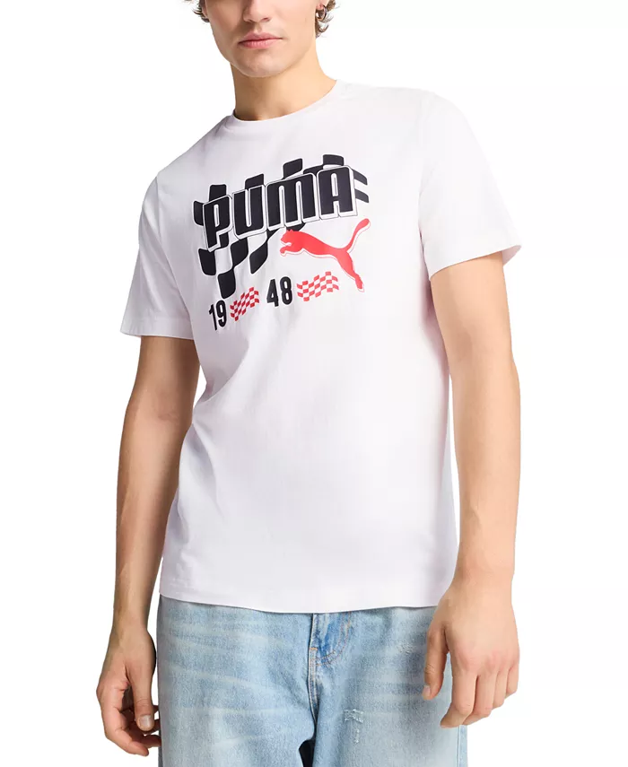 

Мужская футболка Moto Flag с принтом Puma, белый