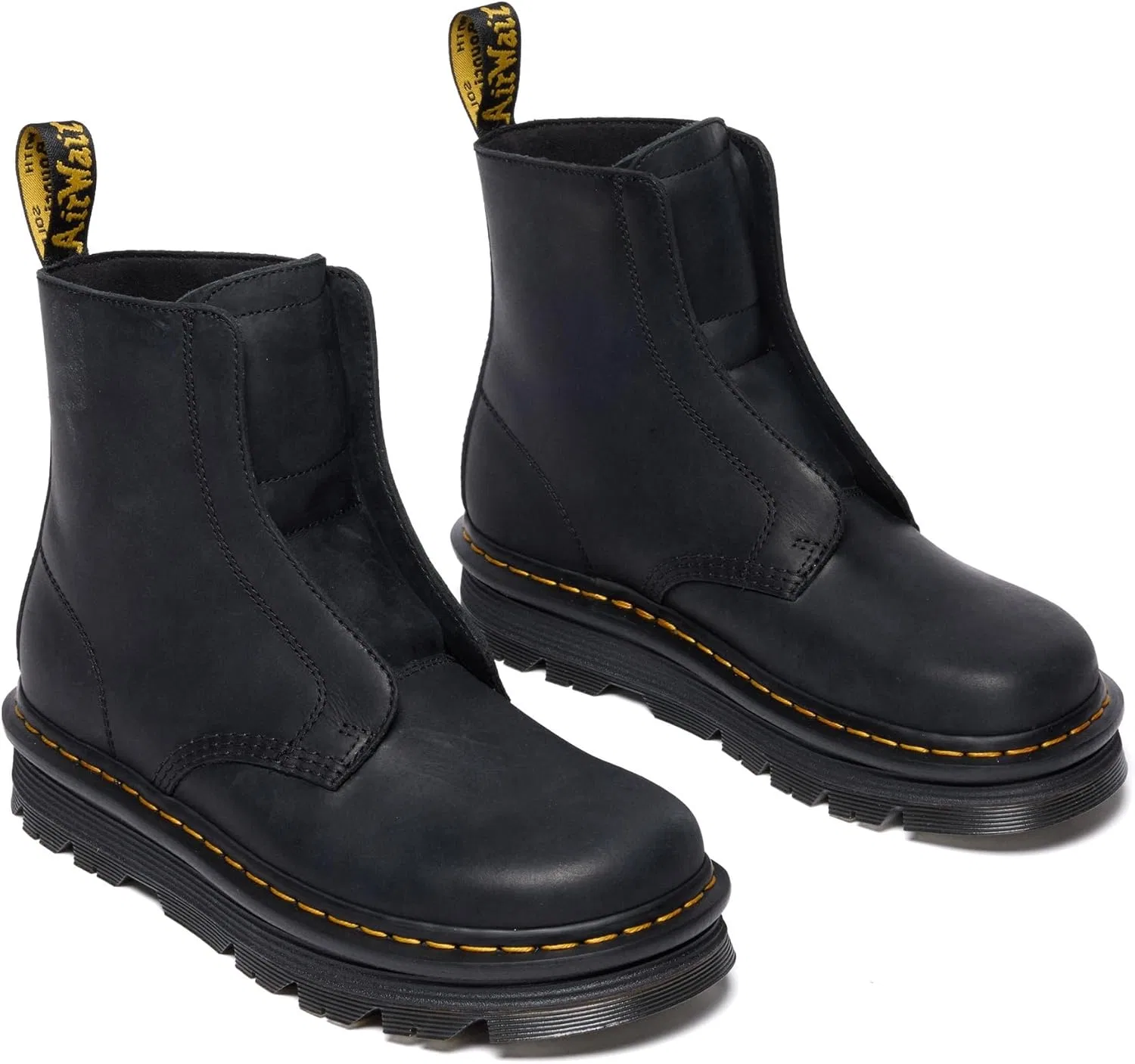 Туфли Dr. Martens Unisex Zebzag Laceless Black Wyoming Platform — фото 3