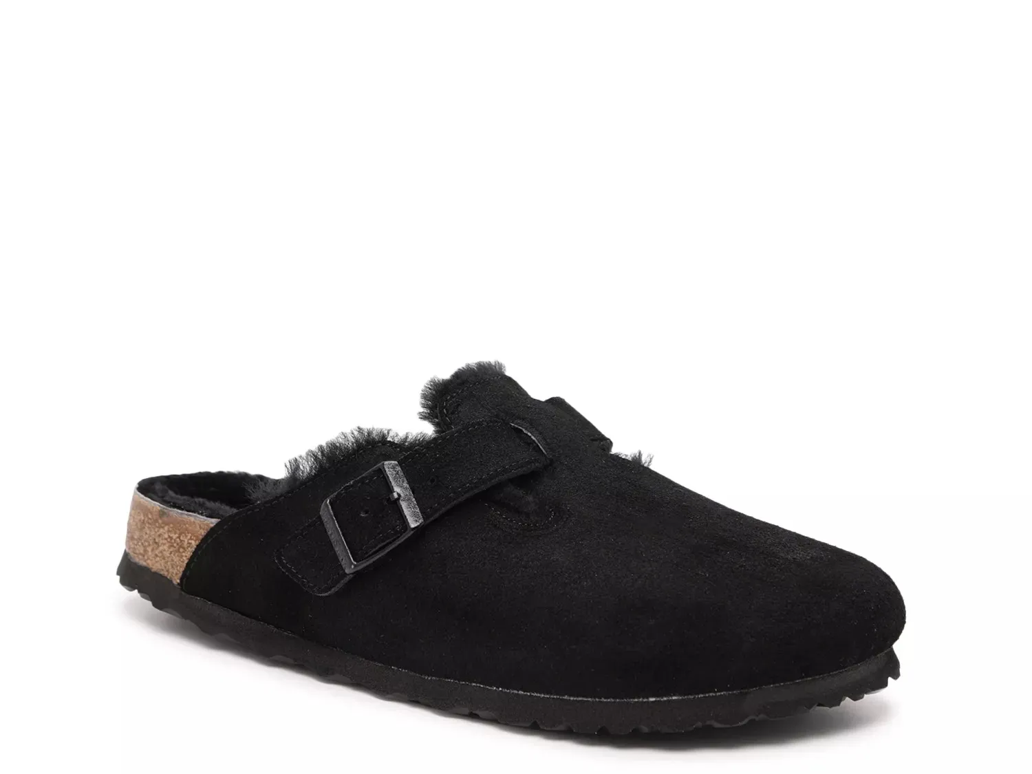 Сабо Birkenstock Boston Shearling - женские, черные