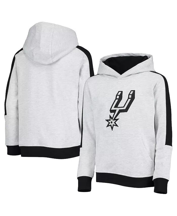 

Серый пуловер с капюшоном Big Boys San Antonio Spurs Lived Outerstuff