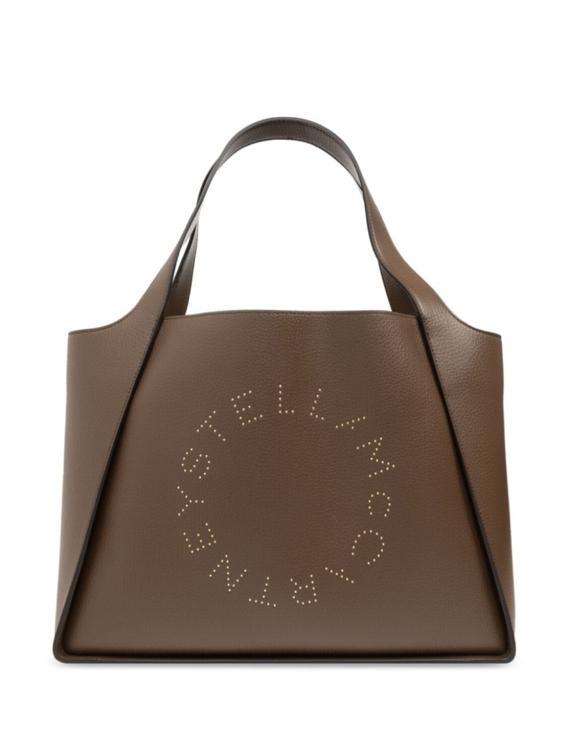 

Stella McCartney сумка-тоут с перфорированным логотипом, коричневый