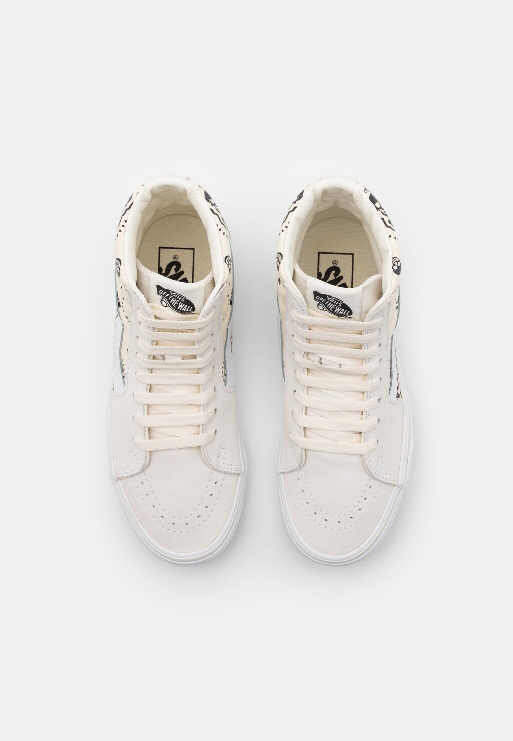 Кроссовки высокие SK8-HI UNISEX Vans, цвет classic white/black — фото 4