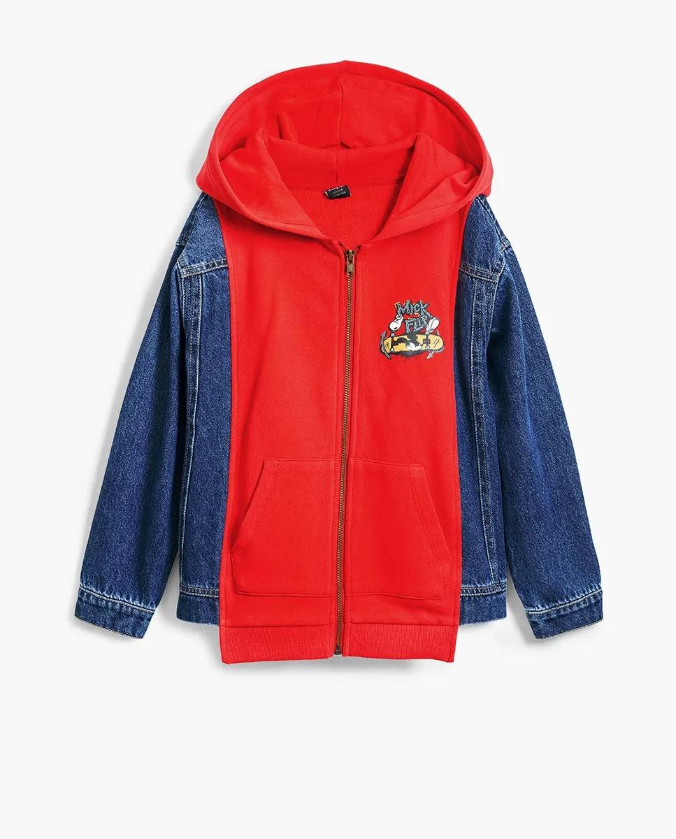 

Комбинированная толстовка Микки Маус для мальчиков Desigual, красный