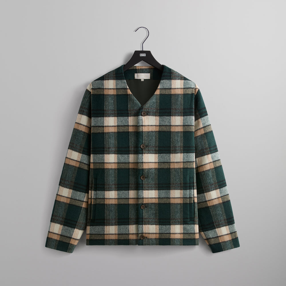 

Куртка Kith Double Faced Wool Jonah Liner, цвет Chronicle