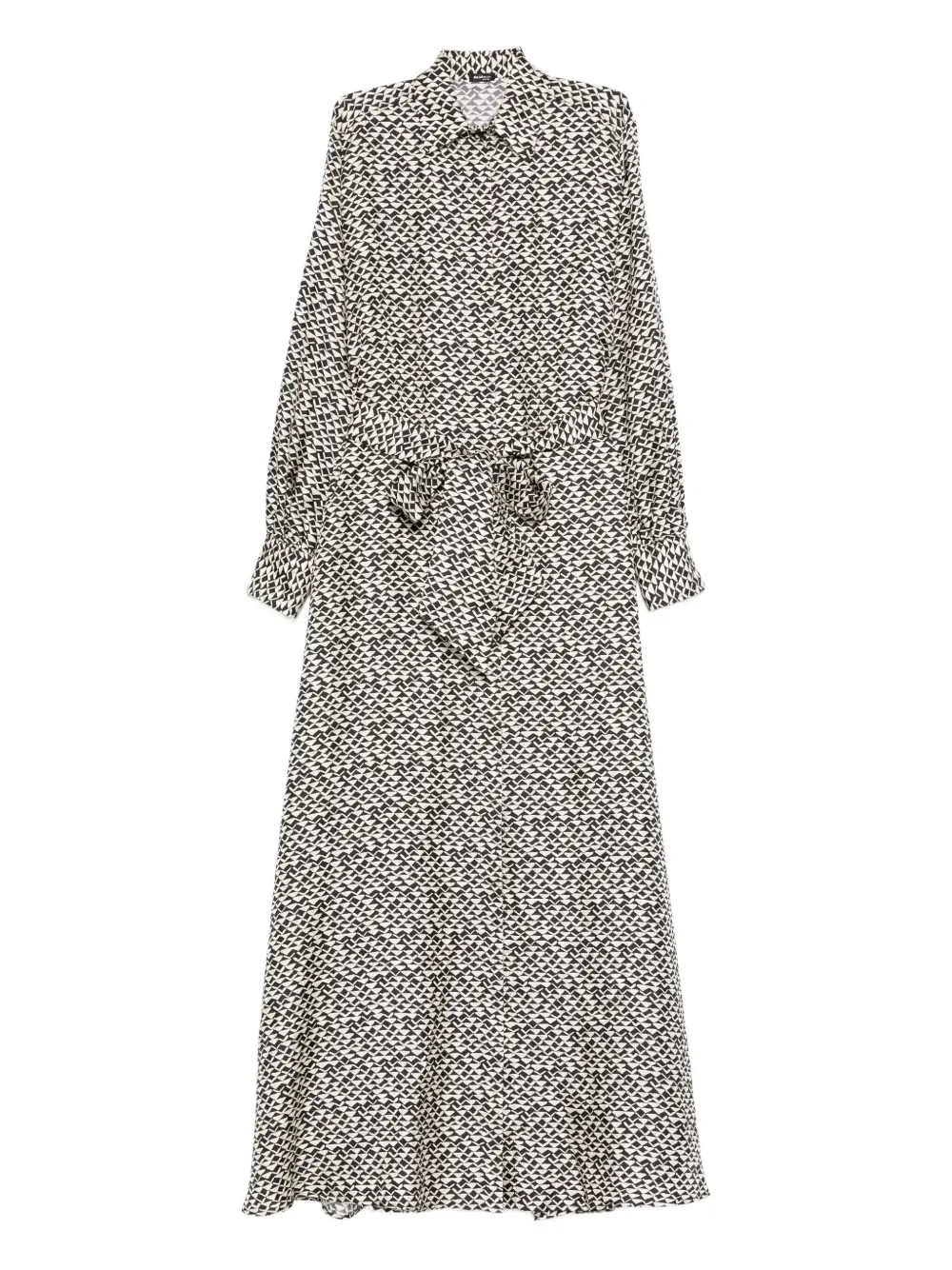 

Платье с принтом и завязками Kiton, черный