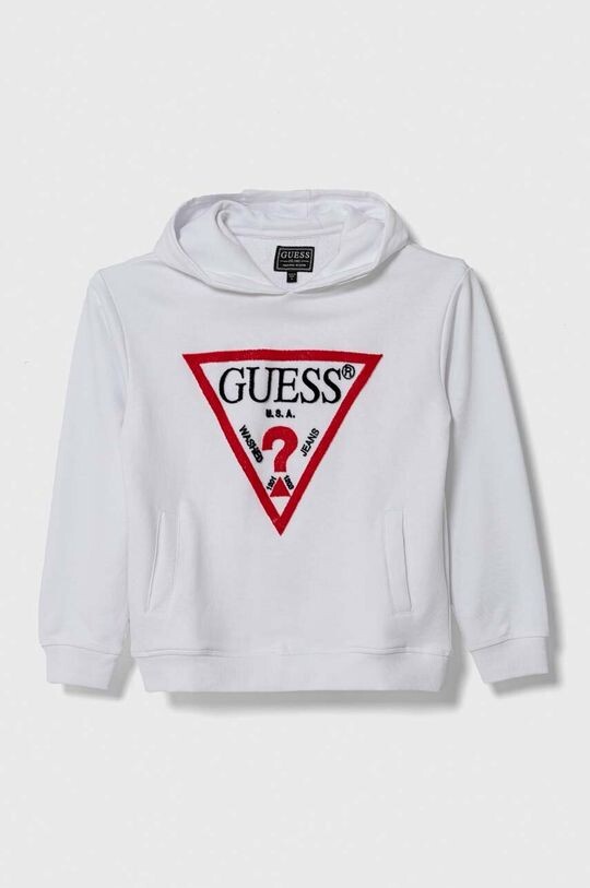 

Детская хлопковая толстовка Guess, белый