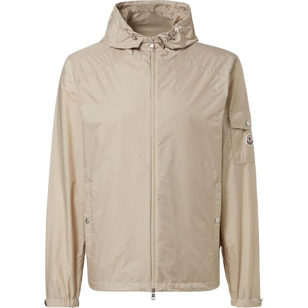 

Куртка Etiache Zip Up Hooded Rain Jacket Moncler, бежевый