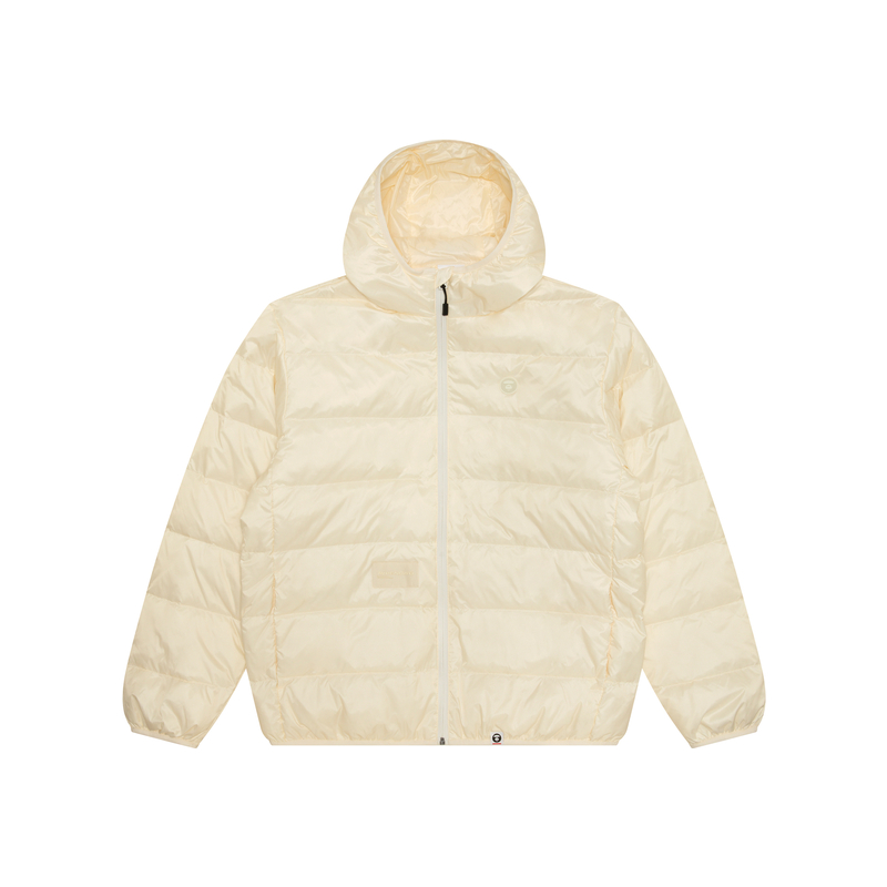 

Aape Куртка утепленная с капюшоном A Bathing APE® Mooonface Logo, Ecru IVX