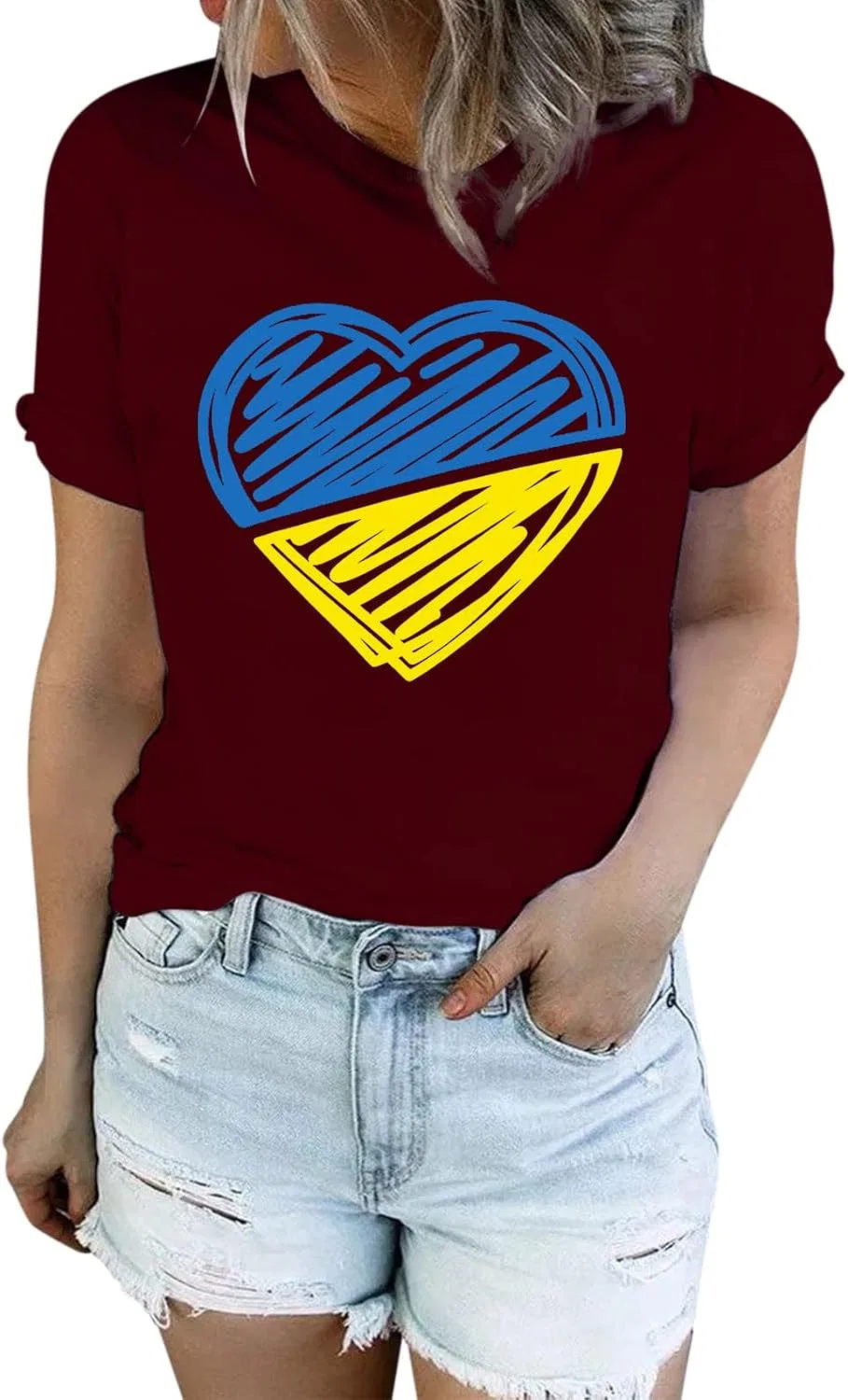 Блуза, кружевная Women Party T Shirt, красный