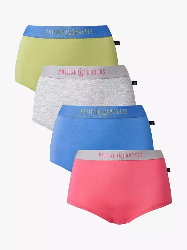 

Трусы British Boxers Bamboo Hipster Boxer 4 шт, цвет fresh/pastels