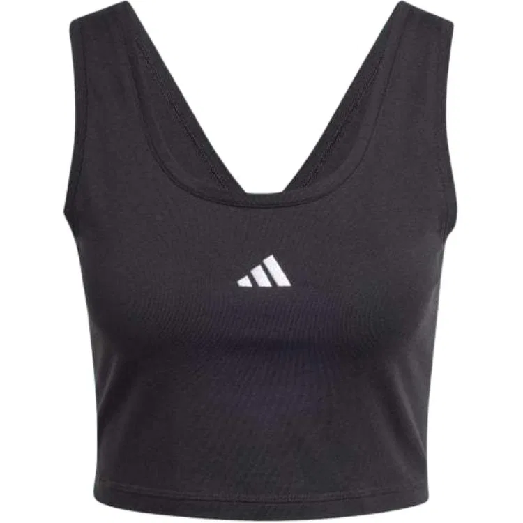 Топ-майка Adidas Free Shipping Small Logo черный/белый