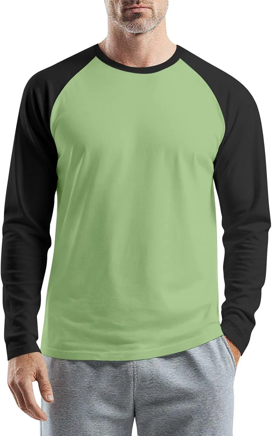 

Мужская бейсбольная футболка с регланными рукавами 3/4 BEIBEINOYA