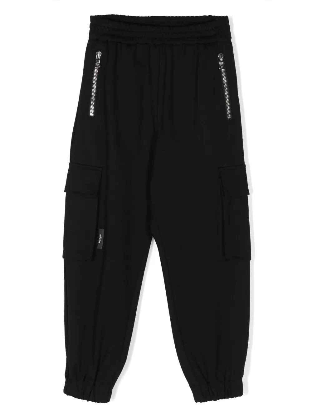 

Спортивные брюки с карманами карго Balmain Kids, черный