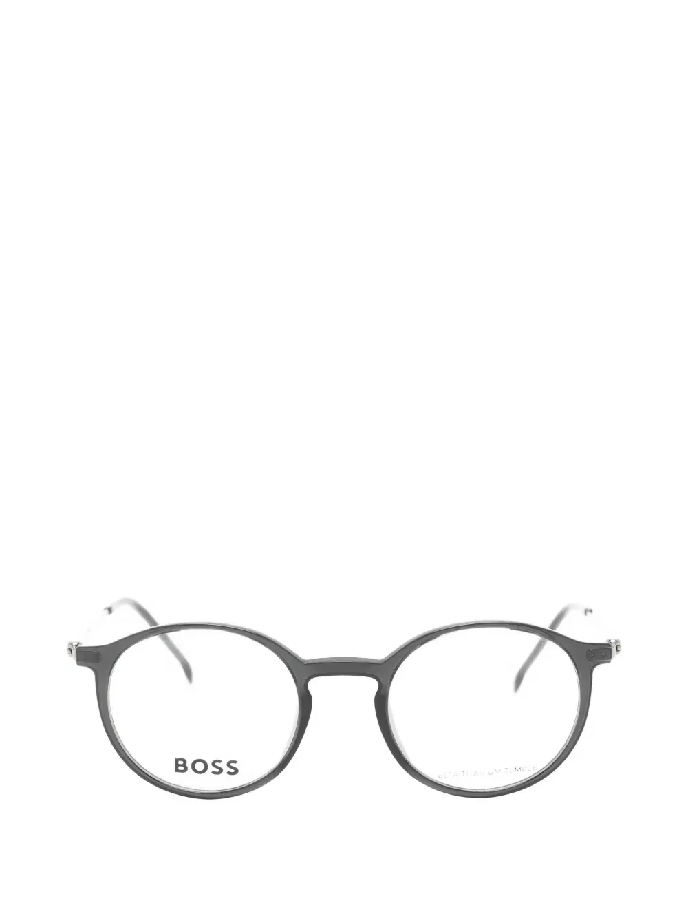 Очки в круглой оправе BOSS, серый