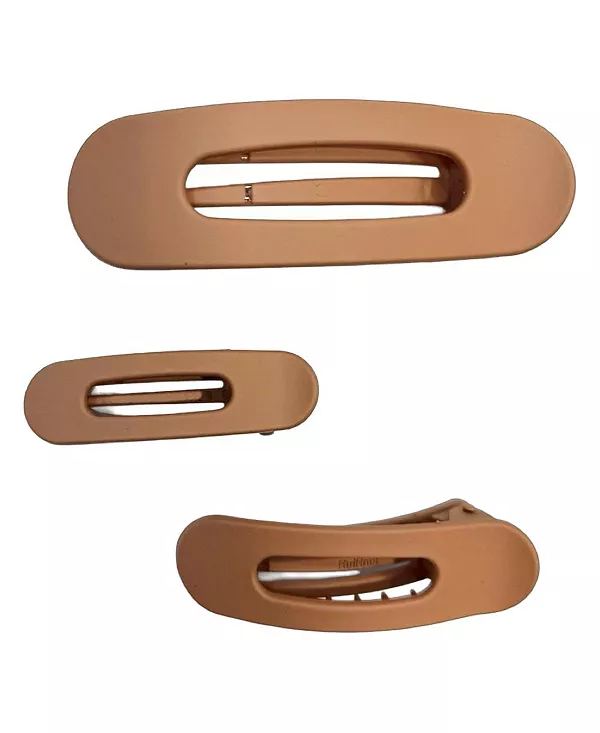 

Набор плоских зажимов разных размеров - верблюжий Headbands Of Hope, camel