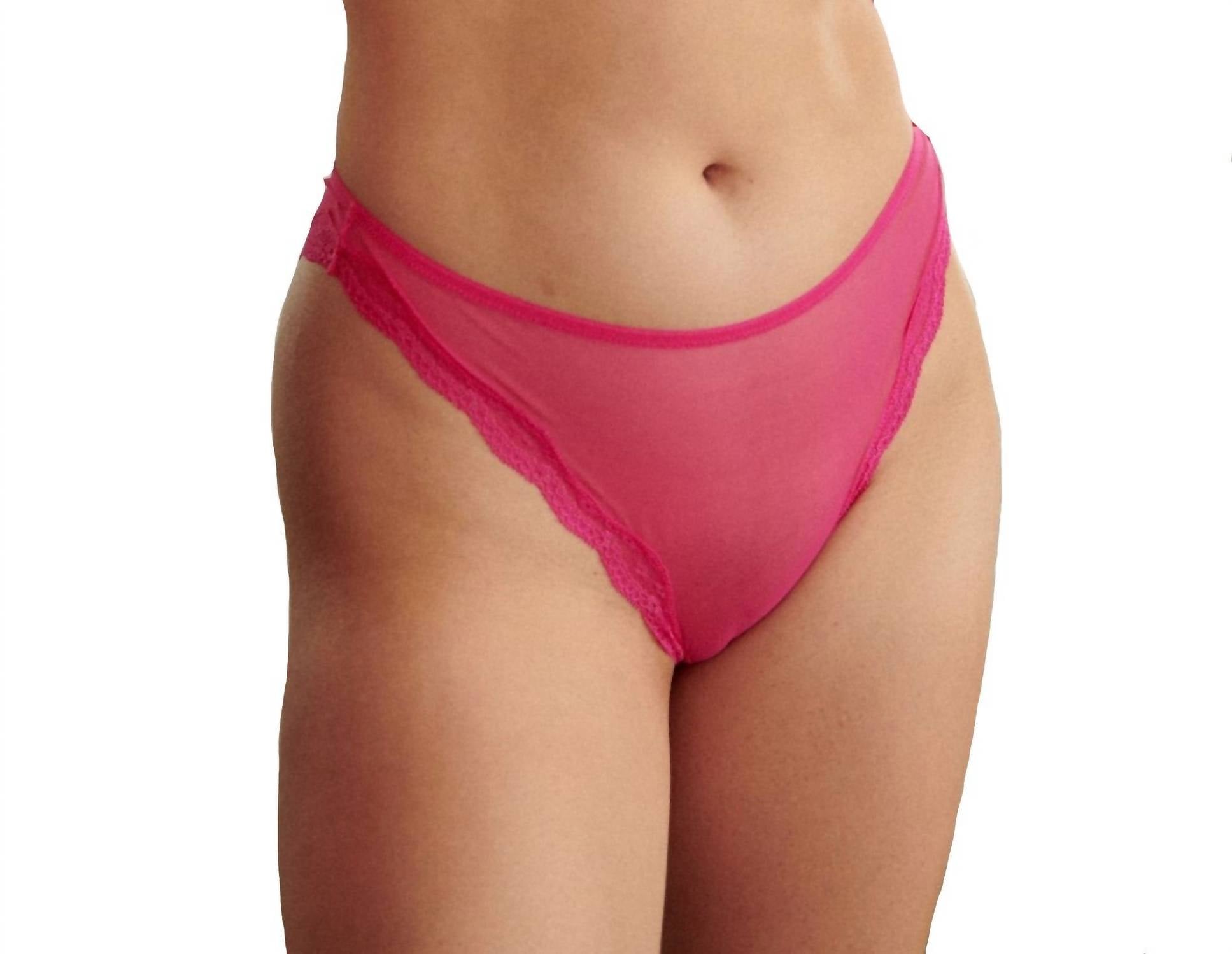 

Бикини Lotus High Leg в ярко-розовом цвете Blush Lingerie