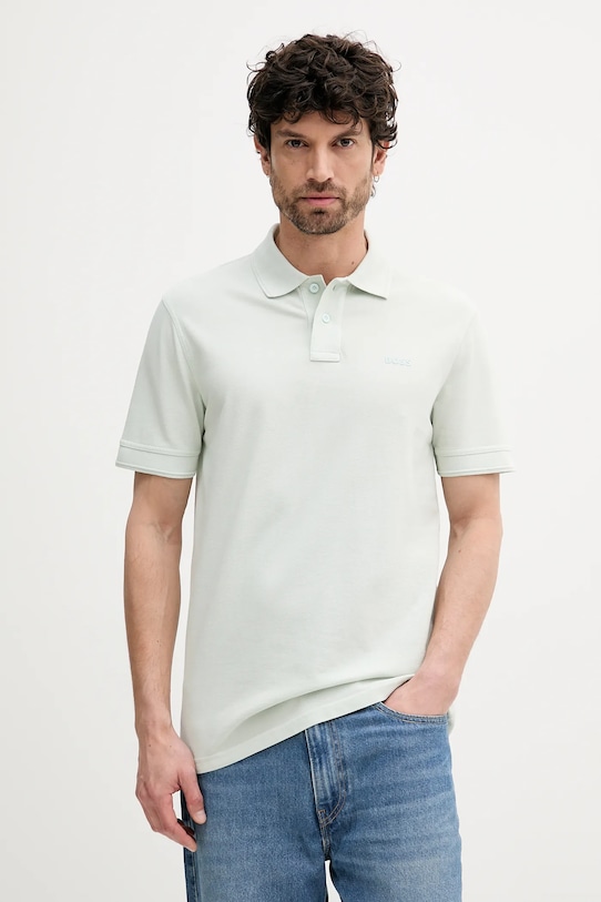 

Хлопковая футболка prime BOSS Orange, бирюзовый, Зеленый, Хлопковая футболка prime BOSS Orange, бирюзовый