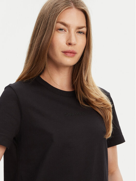 Футболка обычного кроя LV044C905G Calvin Klein, черный — фото 4